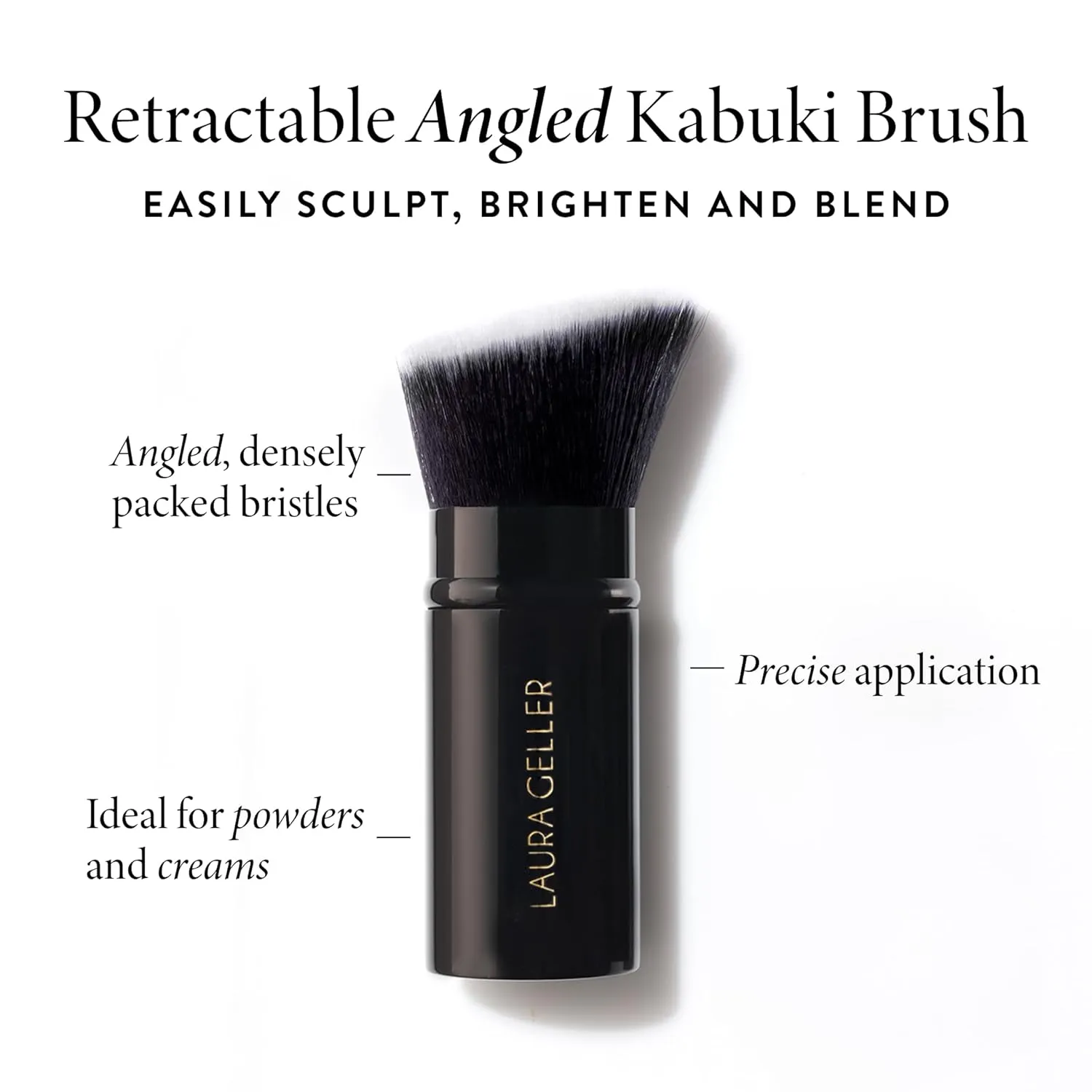 LAURA GELLER NEW YORK Baked Balance-n-Brighten Foundation with Kabuki Brush Makeup Set, Light