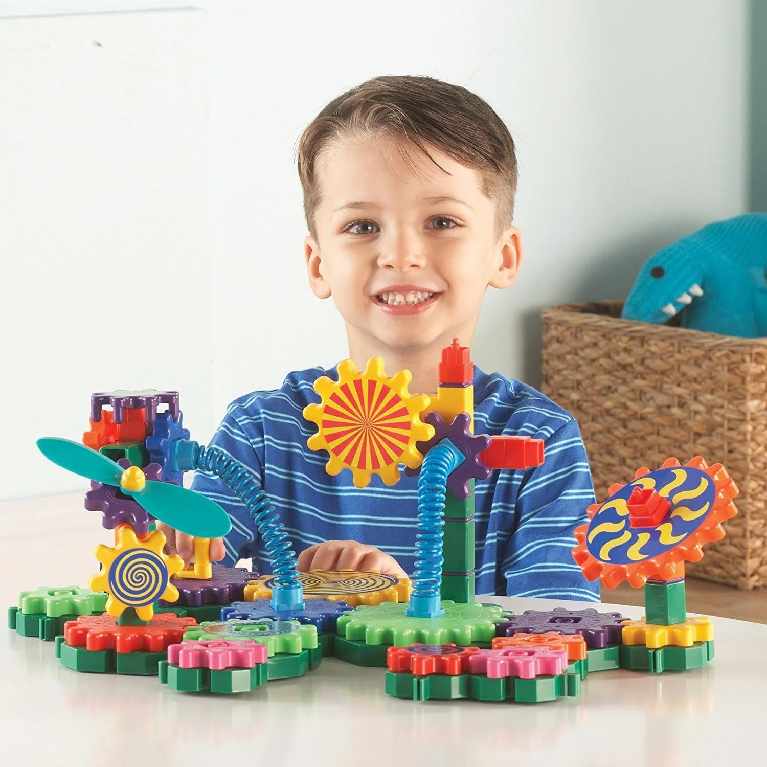 Learning Resources Gears! Gears! Gears! Gizmos Building Set, Construction Toy, STEM Learning Toy, 83 Pieces, Ages 3 