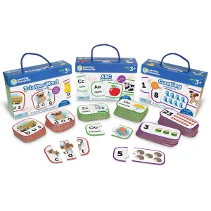 Learning Resources Puzzle Card PreK Bundle