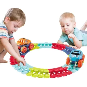 LED Light-Up Race Car Track Set (44 Pcs)