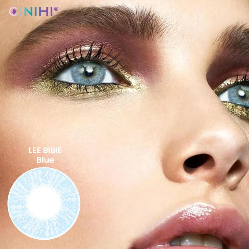 Lee Bibie Blue Cosmetic Colored Contact Lenses