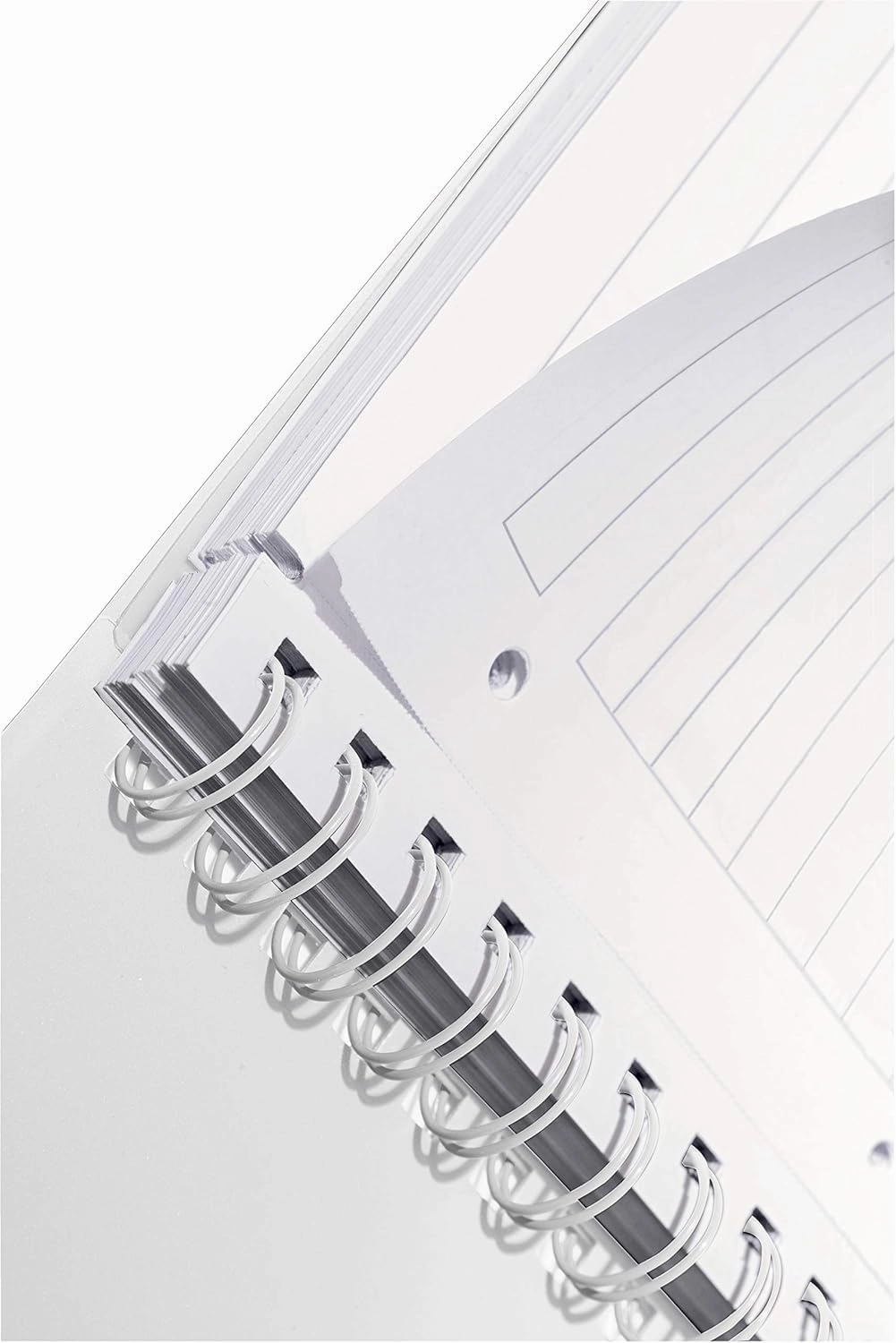 Leitz A4 Flexible Cover Notebook, Black Wire Bound, 80 Sheets, Ruled, 80 GSM Ivory Paper, Wow Get Organised Range