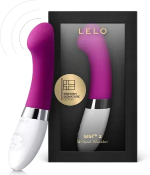 LELO Gigi 2 G Spot Vibrator for Her, Personal Massager, Powerful G Spot Toy with 8 Vibration Patterns, Curved Silent Vibrator for Mind Blowing Fun, Adult Toy, Deep Rose