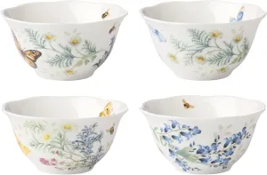 Lenox 897796 Butterfly Meadow Herbs Rice Bowls, Set Of 4