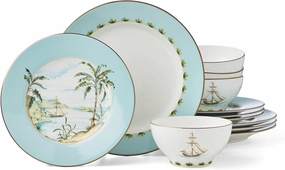 Lenox Piece Dinnerware Set British Colonial Tradewind, 12 Count