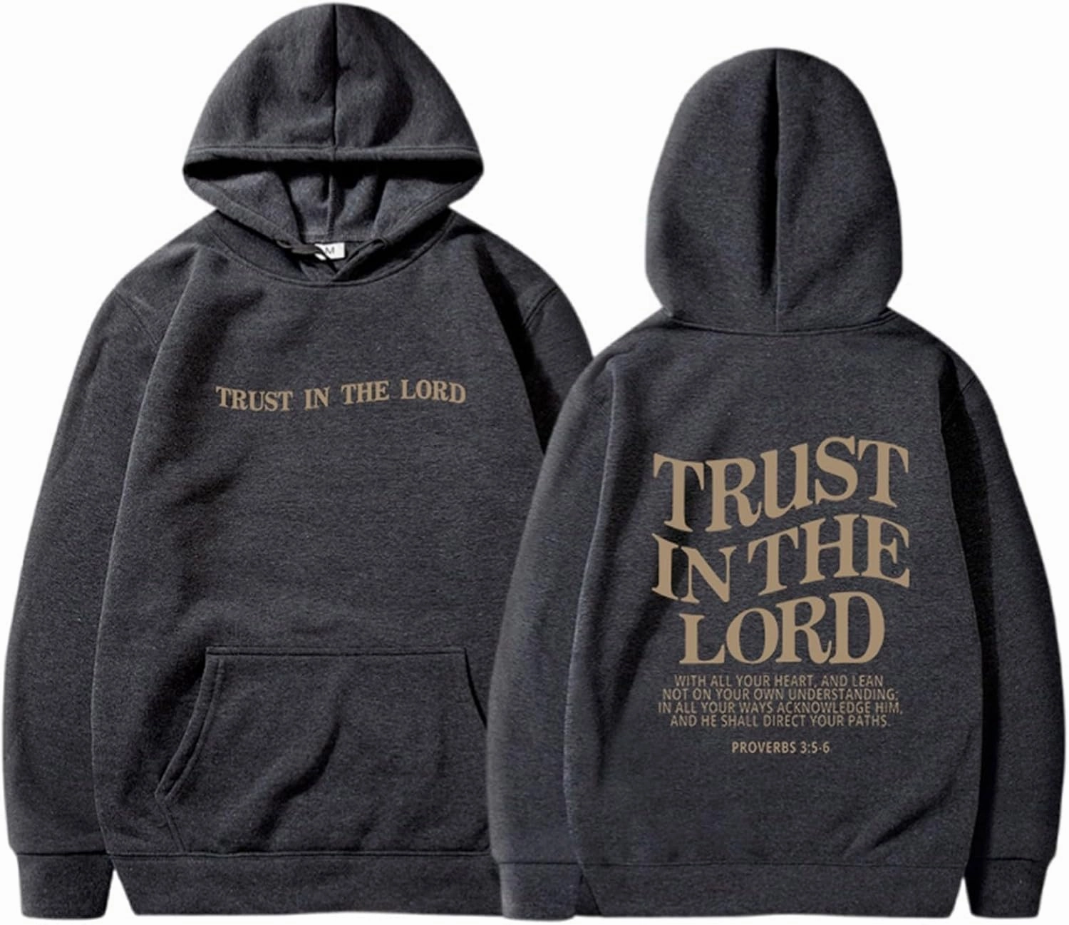 Letter Graphic Christian Faith Hoodies for Women Bible Verse Trust In The Lord Jesus Hoodie Fashion Pullover Christ