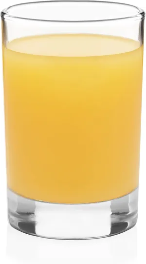 Libbey Fruit Juice Glasses, Heavy Base Glasses Drinking Set of 8, Breakfast Juice Cups, Everyday Clear Drinking Glasses for Cold Drinks