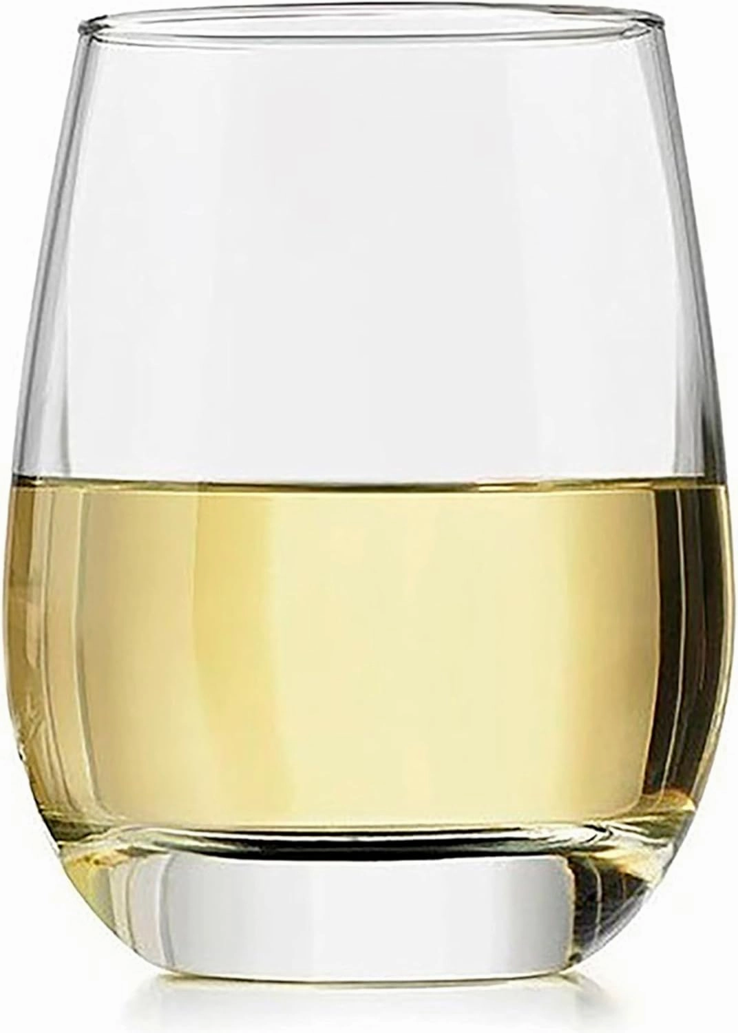 Libbey 231 Stemless Wine Glasses Set of 12, Clear, Restaurant Quality Red and White Wine Glasses, Drinking Glasses Set for Large Gatherings and Events.