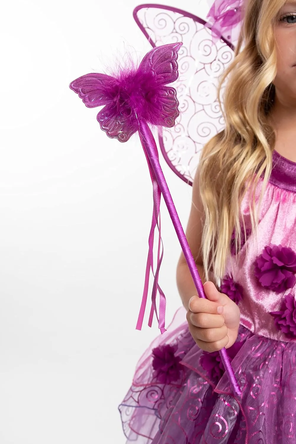 Little Adventures Fairy Princess Halo & Wand Child Accessory Set - Pretend Play and Party Accessories
