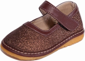 Little Mae's Boutique Mary Jane Squeaky Shoes for Toddler Girls, Ideal Walking Shoes with Removable Squeaker and Adjustable Strap - Soft Sole Shoes for Little Girls