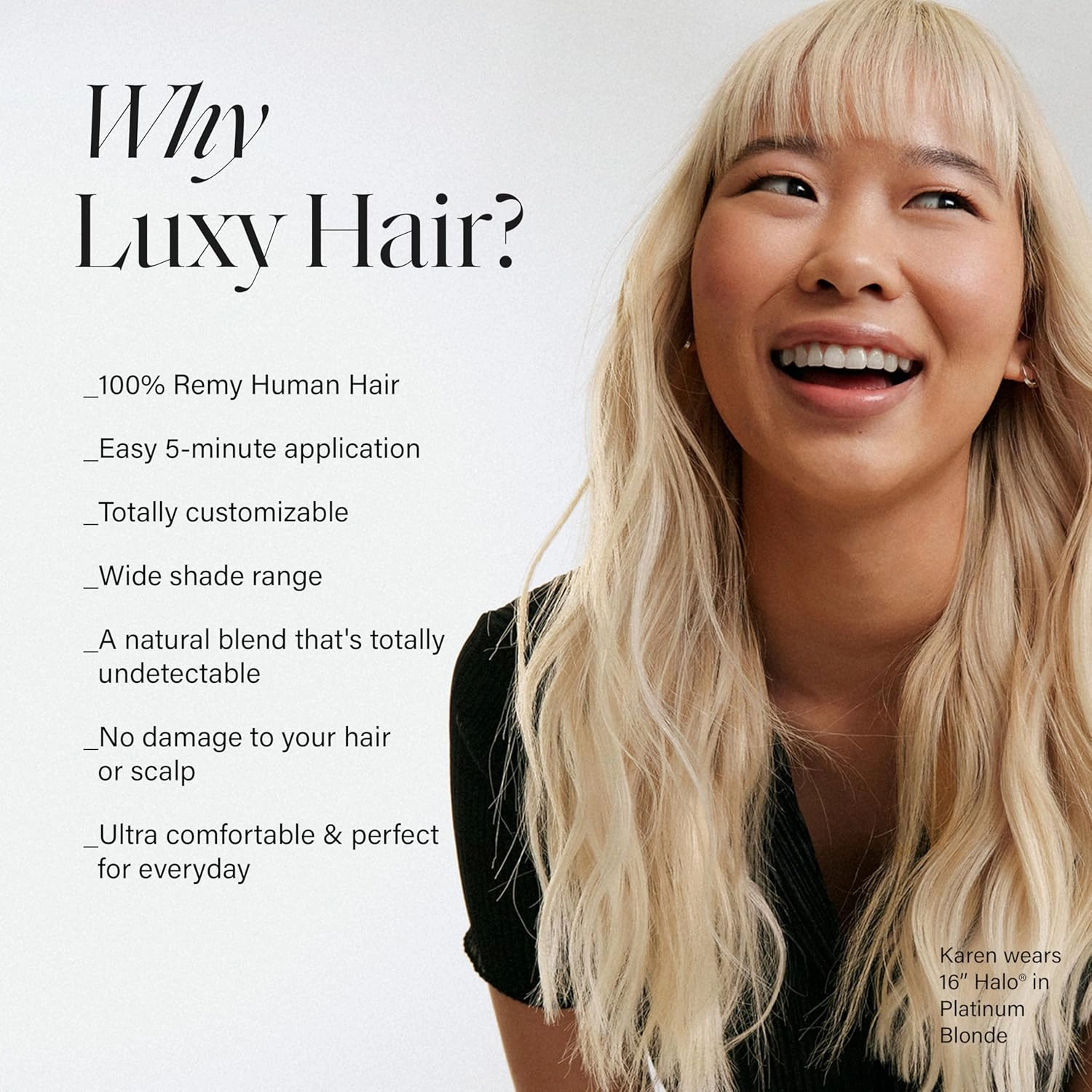 Luxy 100% Remy Human Hair – Halo Clip-In Hair Extensions –Natural Looking Volume & Length - One-Piece - Easy 5-Min Application 180 grams 20" Chocolate Brown Halo