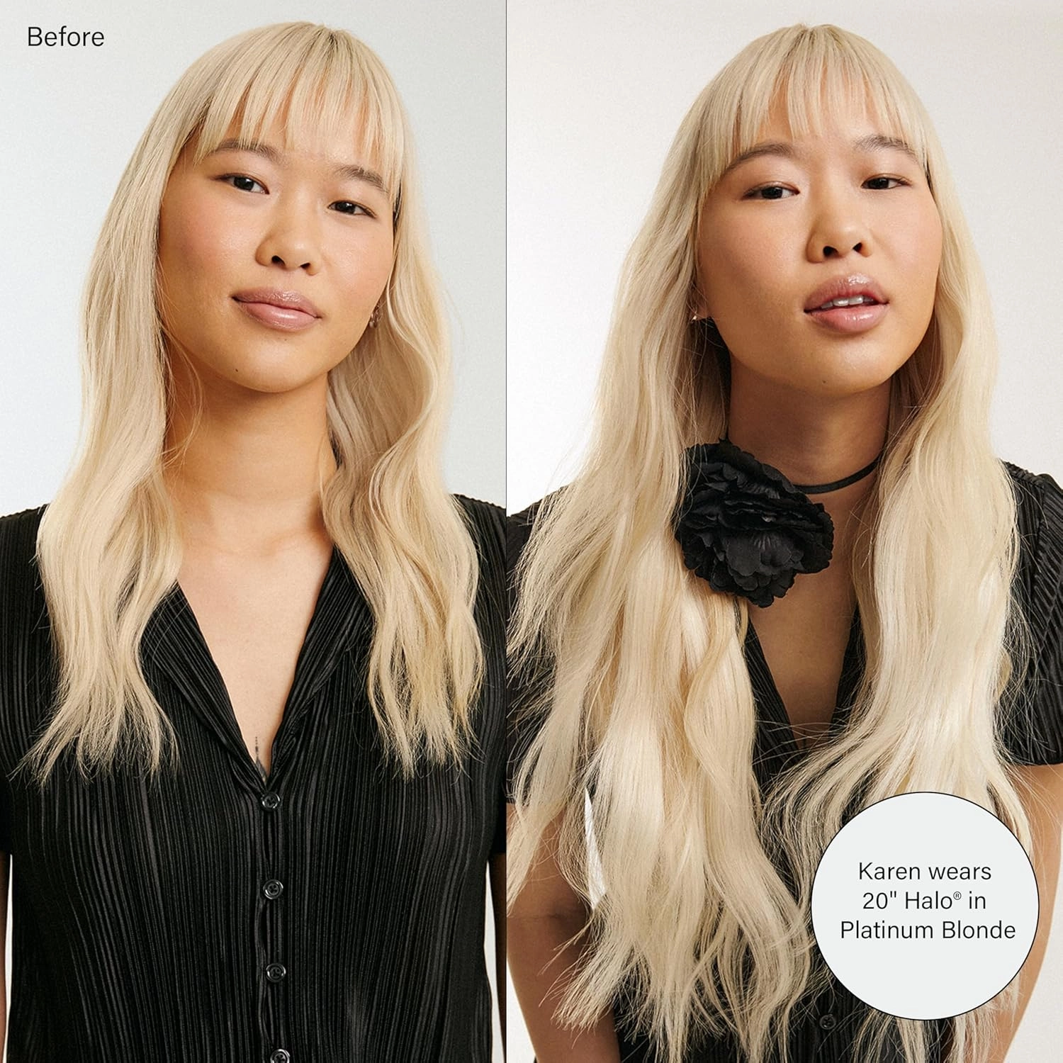 Luxy 100% Remy Human Hair – Halo Clip-In Hair Extensions –Natural Looking Volume & Length - One-Piece - Easy 5-Min Application 180 grams 20" Chocolate Brown Halo