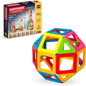 Magformers My First 30-Piece Set | Magnetic Tiles Building Blocks, Educational Kit, STEM Toy Set | Magnetic Building Tiles for Kids to Develop Problem-Solving Abilities and Shape RecognitionZ
