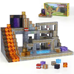 Magnetic Blocks 100PCS - STEM Building Toys for Kids Ages 3 , Sensory Montessori Educational Construction Cubes - Christmas Birthday Gifts for Toddler Boys & Girls (Mine)