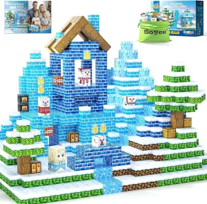 Magnetic Blocks Kids Toys - Build Mine Magnet World Set for Boys & Girls Ages 3-5 5-7 6-8 8-12 Building Sensory Toys 1'' Magnetic Cubes 3 4 5 6 7 8  Year Old Girls Birthday Gifts