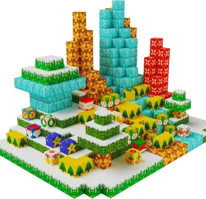 Magnetic Blocks100PCS Set,Mine World Craft Building Block,Magnet Cubes for Boys and Girls 3 ,Magnetic Toys,Building Cubes 0.8IN,Puzzles