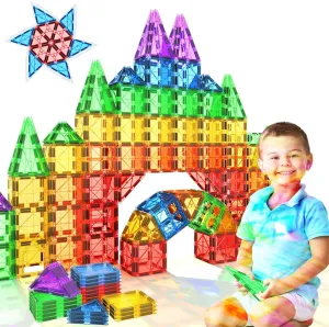 Magnetic Tiles Toddler Toys Games Sensory for 3-4 Magnetic Blocks for Kids Age 3-5 4-8 Outdoor Toddler Activities Preschool Building Learning Toys