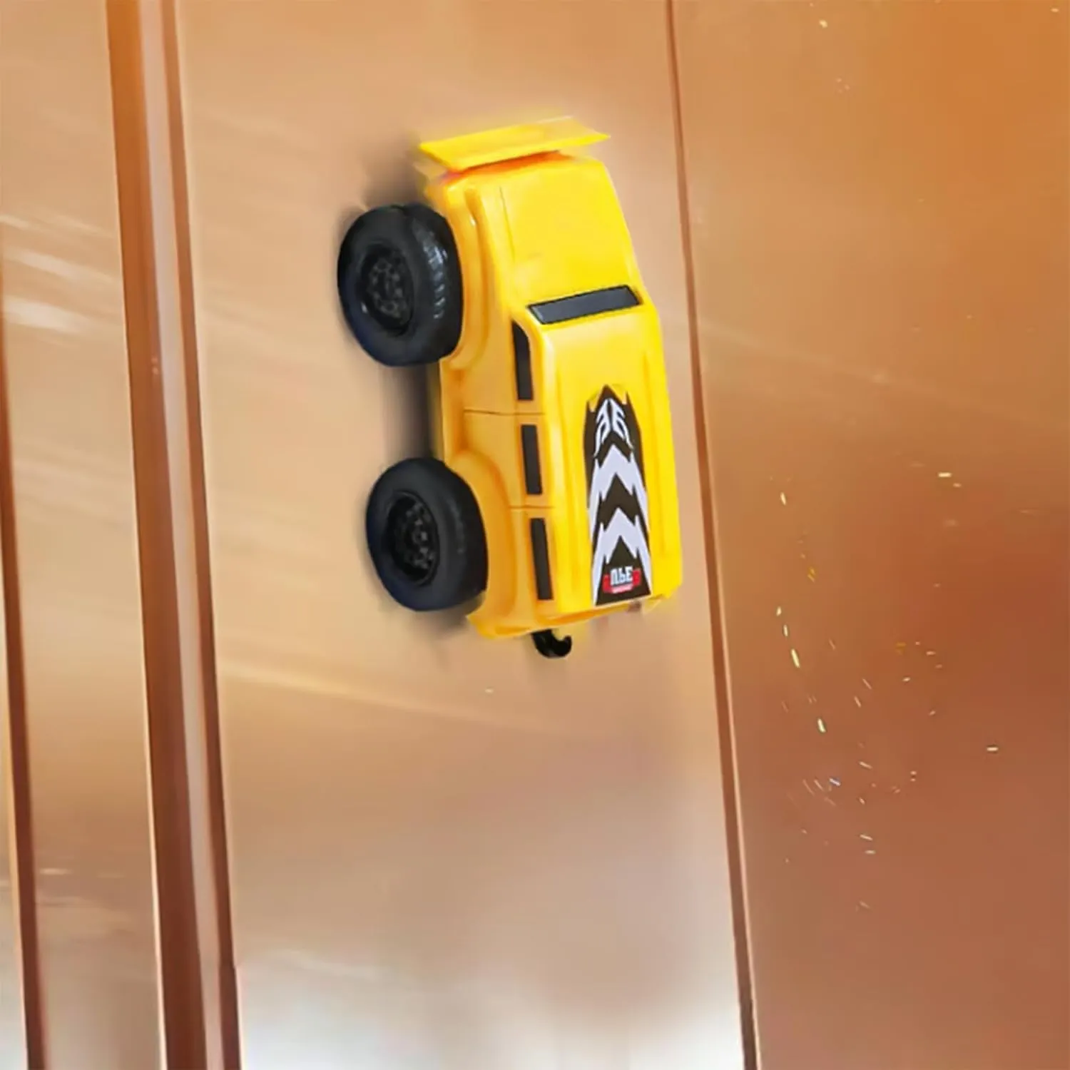 Magnetic Wall Climbing Toy Car, Cars That Drive on Walls and Ceiling, Magnetic Levitation Inertia Climbing Wall Toy Car (2 PCS B)