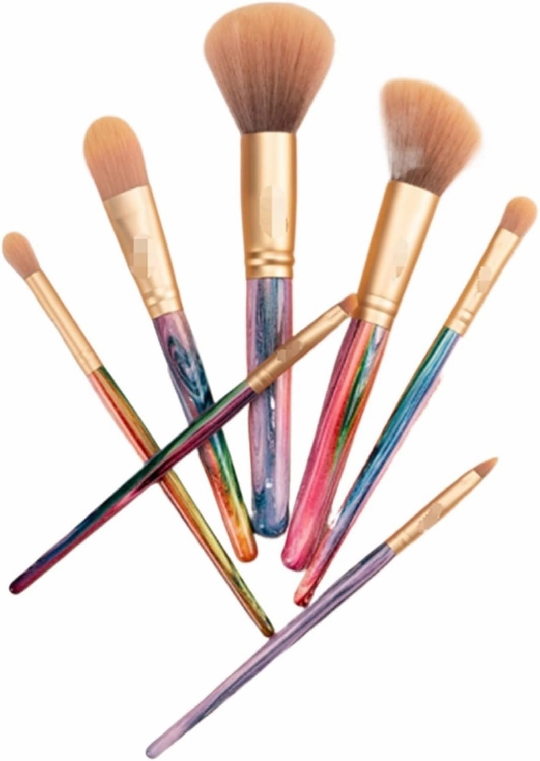 Make Up Brushes Set Makeup Brush Set 7 Pieces Soft Bristle Brushes Eye and Face Foundation Brush Set Makeup Tools Set