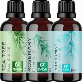 Maple Holistics Hair Styling Agent and Skin Care for Women and Men with Tea Tree, Rosemary, and Mint Oils - Paraben, Sulfate, Silicone Free