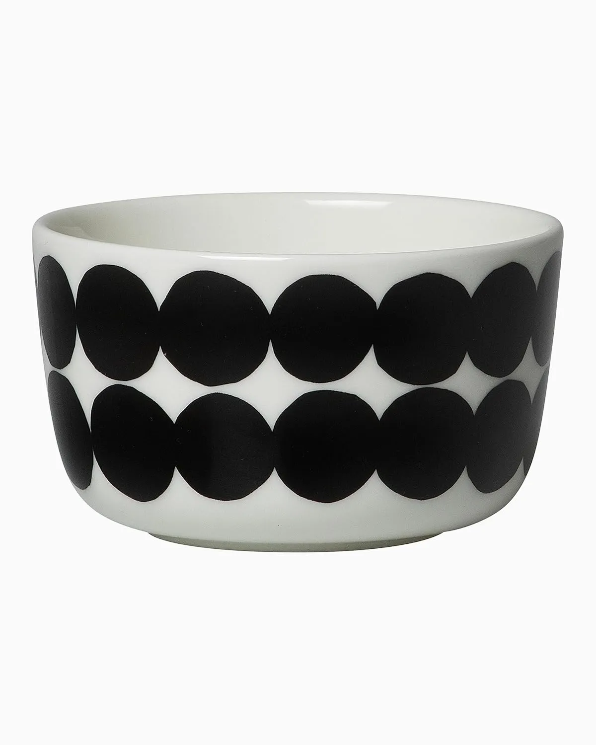 MARIMEKKO Oiva Räsymatto Small Bowl – Refine Your Kitchen Décor with Our Iconic White Stoneware — Stylish & Classic Porcelain Bowls to Elevate Your Dining Experience (8.8oz)