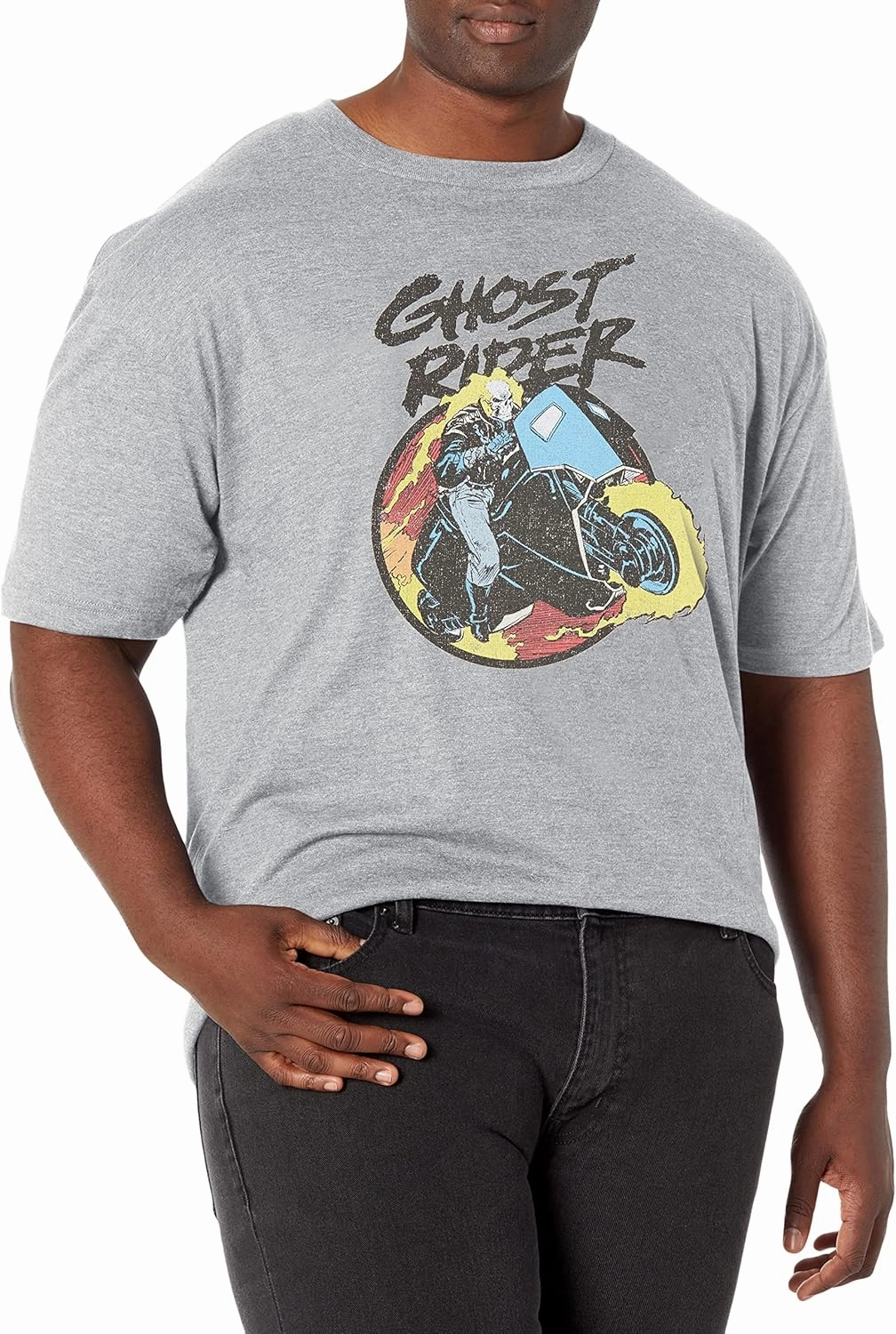 Marvel Classic Ghost Rider 90s Men's Tops Short Sleeve Tee Shirt