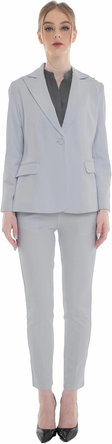 Marycrafts Women's Pant Suits Set – Professional Business Suiting Blazer and Pants 2 Piece Outfit