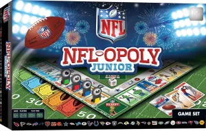 MasterPieces – NFL-Opoly Junior, Officially Licensed Football Board Game, Collector’s Edition for Families and Kids Ages 6 and Up, 2-4 Players