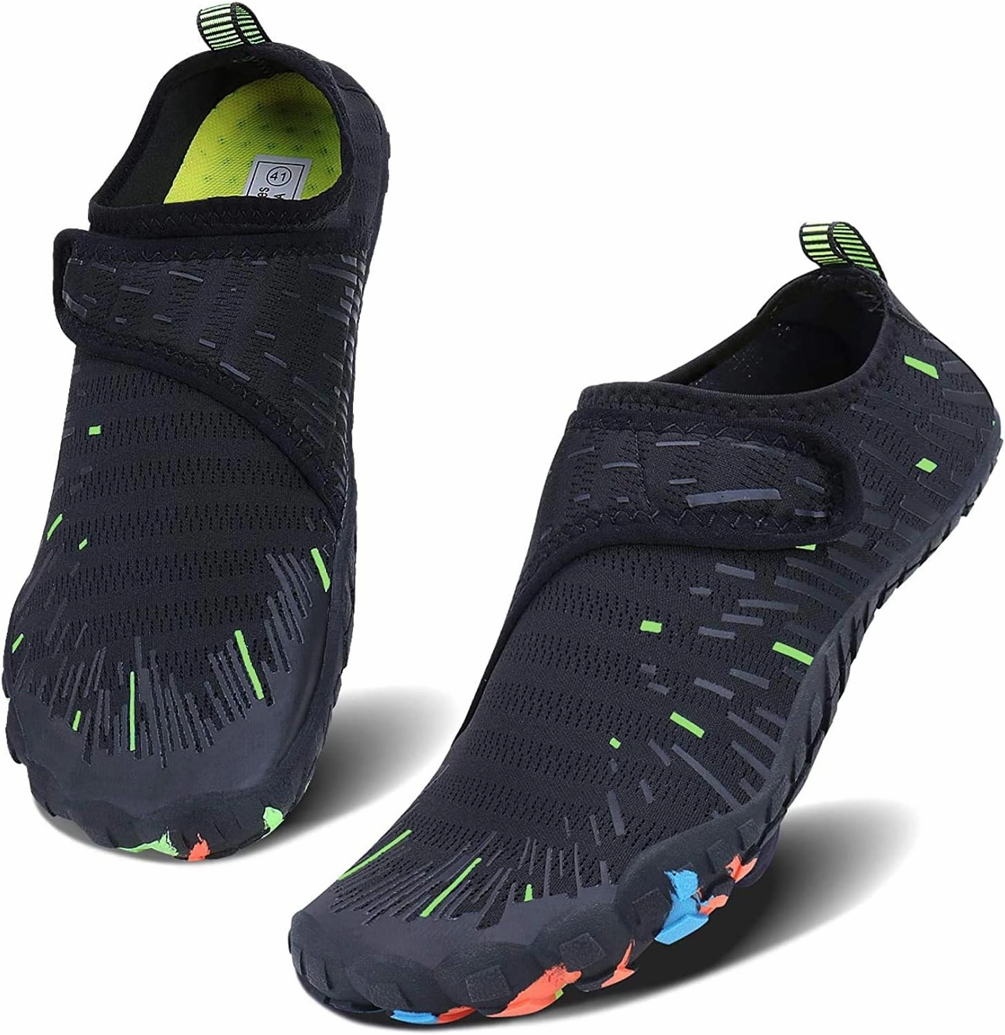 MAYZERO Water Shoes Men Women Swim Surf Shoes Beach Pool Shoes Wide Toe Hiking Aqua Shoes Winter House Slippers