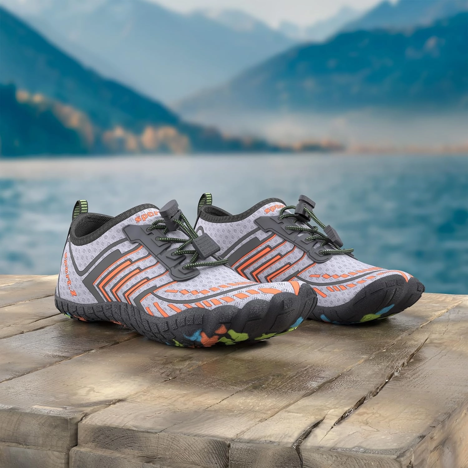 MAYZERO Water Shoes Men Women Swim Surf Shoes Beach Pool Shoes Wide Toe Hiking Aqua Shoes Winter House Slippers