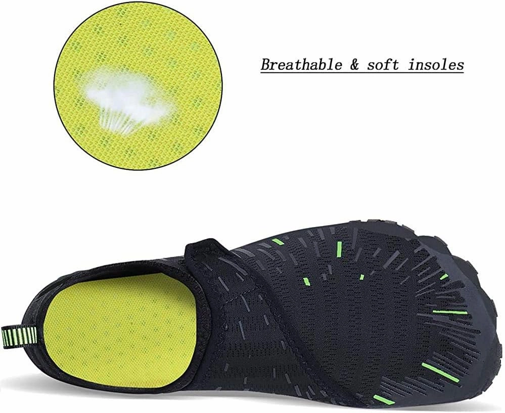 MAYZERO Water Shoes Men Women Swim Surf Shoes Beach Pool Shoes Wide Toe Hiking Aqua Shoes Winter House Slippers
