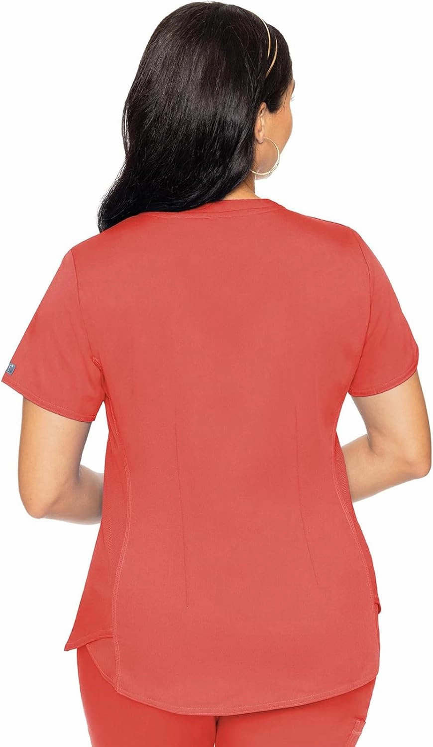 Med Couture Women's Scrub Set V-Neck Shirttail Top MC7459 Jogger Yoga Pant MC7710 with 2-Way Stretch & Ultra Soft Fabric