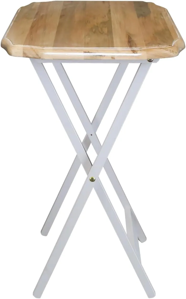 Medallion 2pcs Tray Table Set - Natural/White