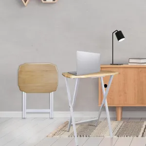 Medallion 2pcs Tray Table Set - Natural/White