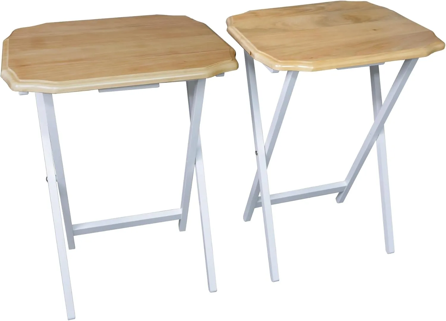 Medallion 2pcs Tray Table Set - Natural/White