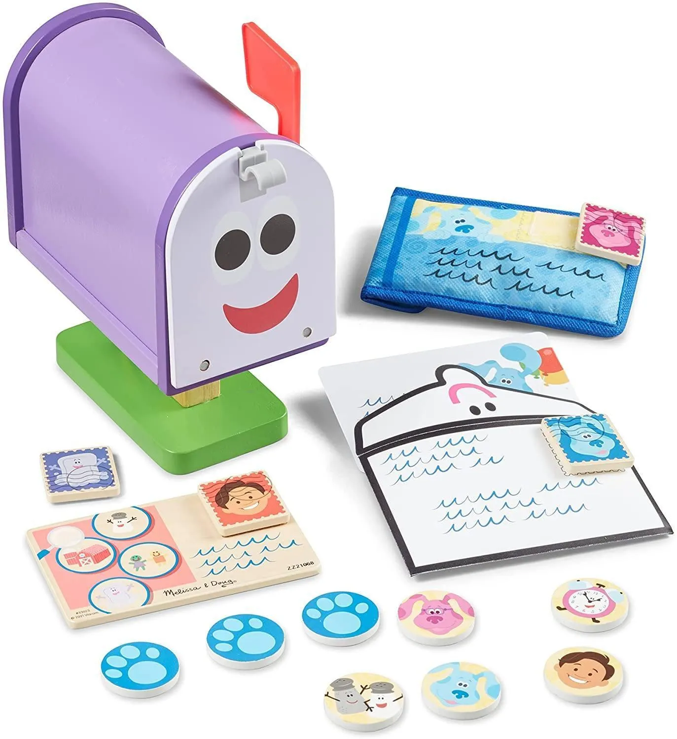 Melissa & Doug Blues Clues & You Wooden Mailbox Playset