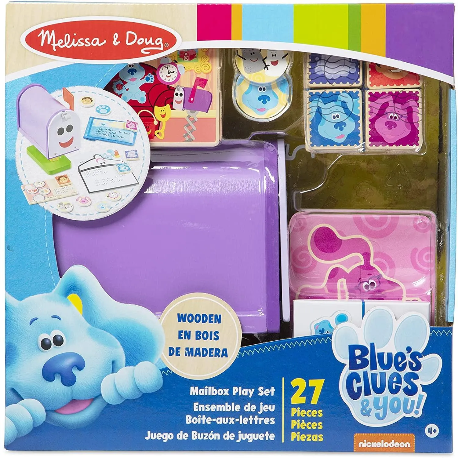 Melissa & Doug Blues Clues & You Wooden Mailbox Playset