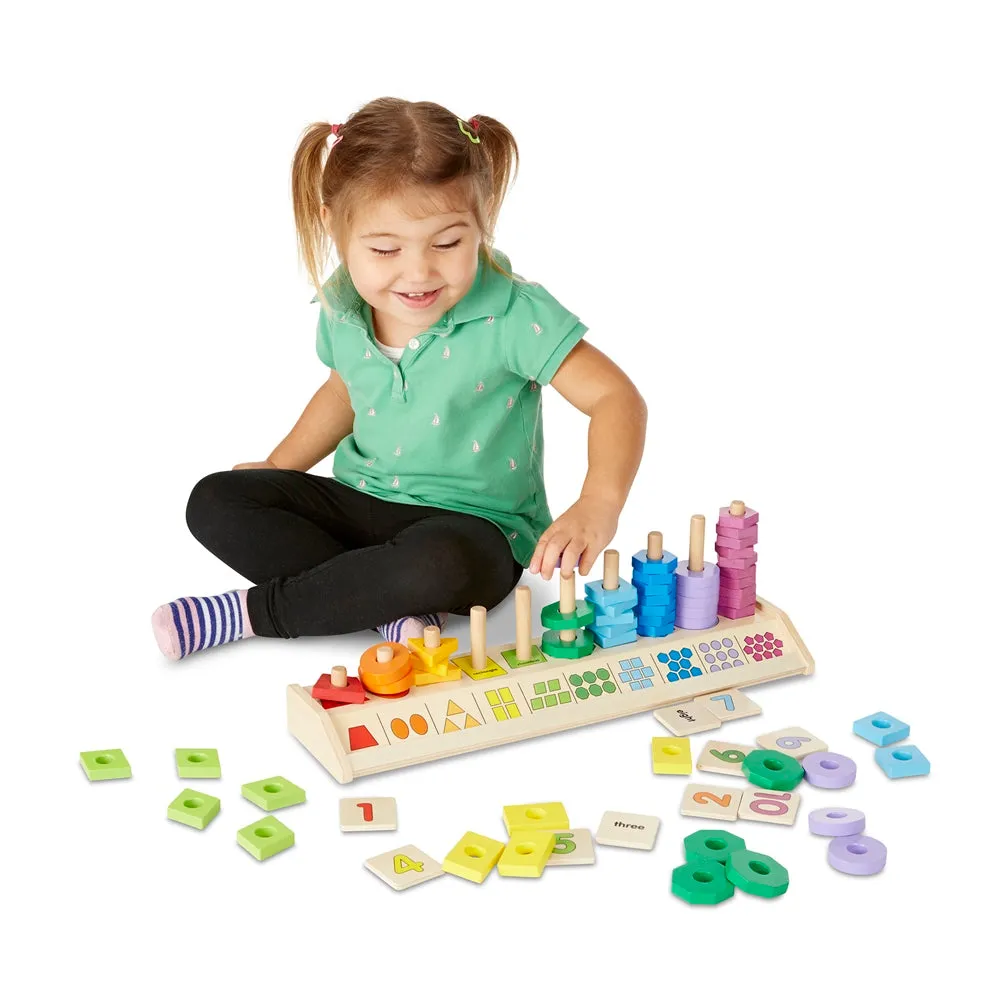 Melissa & Doug Counting Shape Stacker