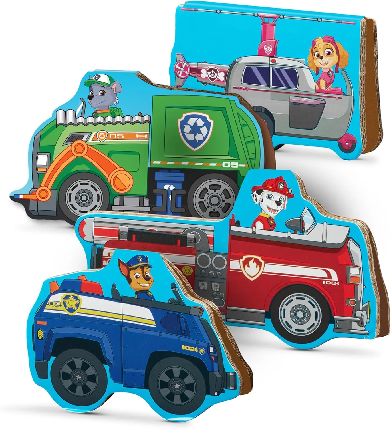 Melissa & Doug PAW Patrol Jumbo Cardboard Blocks (41 Pieces) PAW Patrol Houses Stackable Blocks for Ages 2 