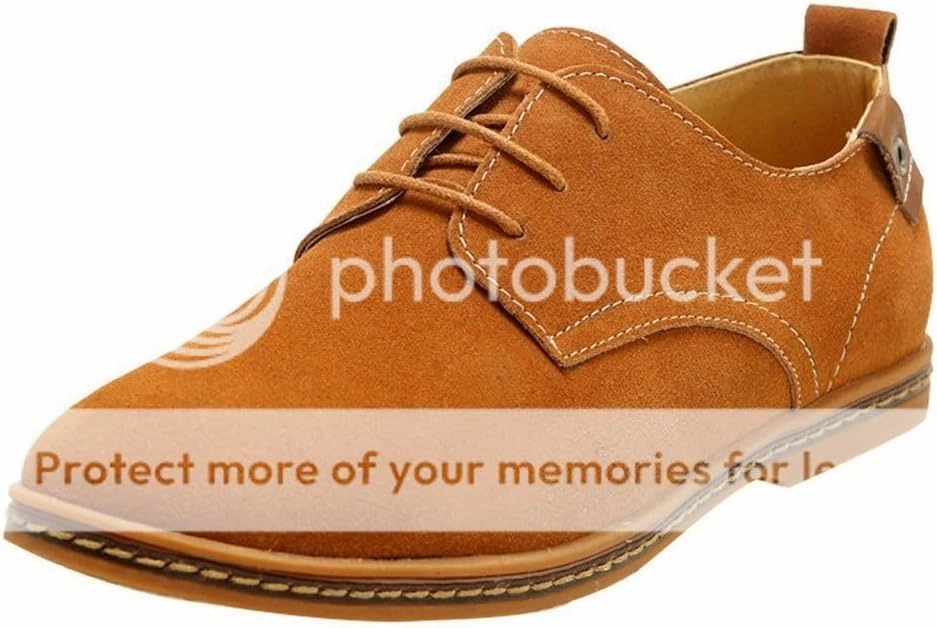Men's Classic Leather Oxford Flat Heel Shoes