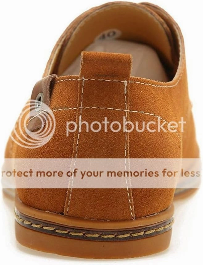 Men's Classic Leather Oxford Flat Heel Shoes