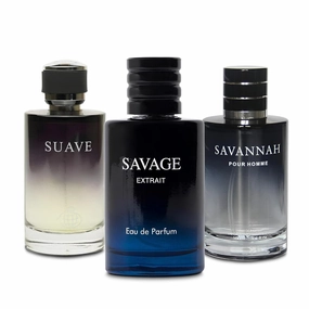 Men's Cologne Savage Set Wonderful Multi Scent Eau de Toilette Natural Spray Men's Perfume For all Day Used 100ML Each Bottle(3PCS)
