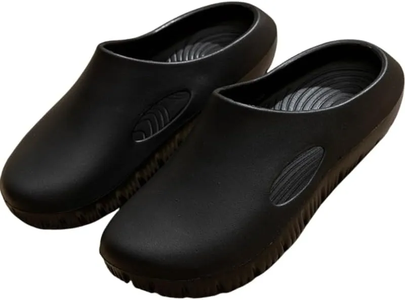 Men's slippers, arch-supported work shoes, comfortable, anti-slip and waterproof nurse sandals, one-foot outdoor beach shoes to close the toes