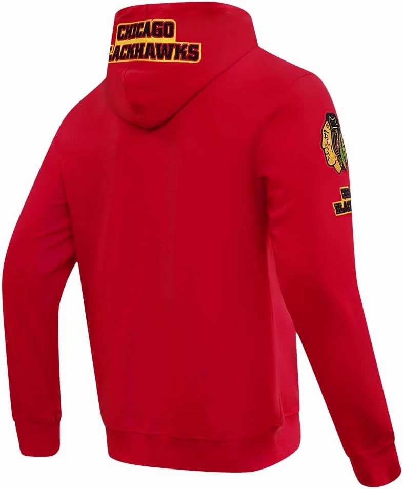 Mens NHL Classic Chenille Pull Over Hoodie