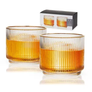 Meridian crystal lowball tumblers viski®