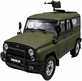 Metal Vehicles Toys 1/43 for Uaz 3132 Wazi Military Alloy Vehicle Model Miniature Simulation Decoration Vehicle Display Home Or Office Décor