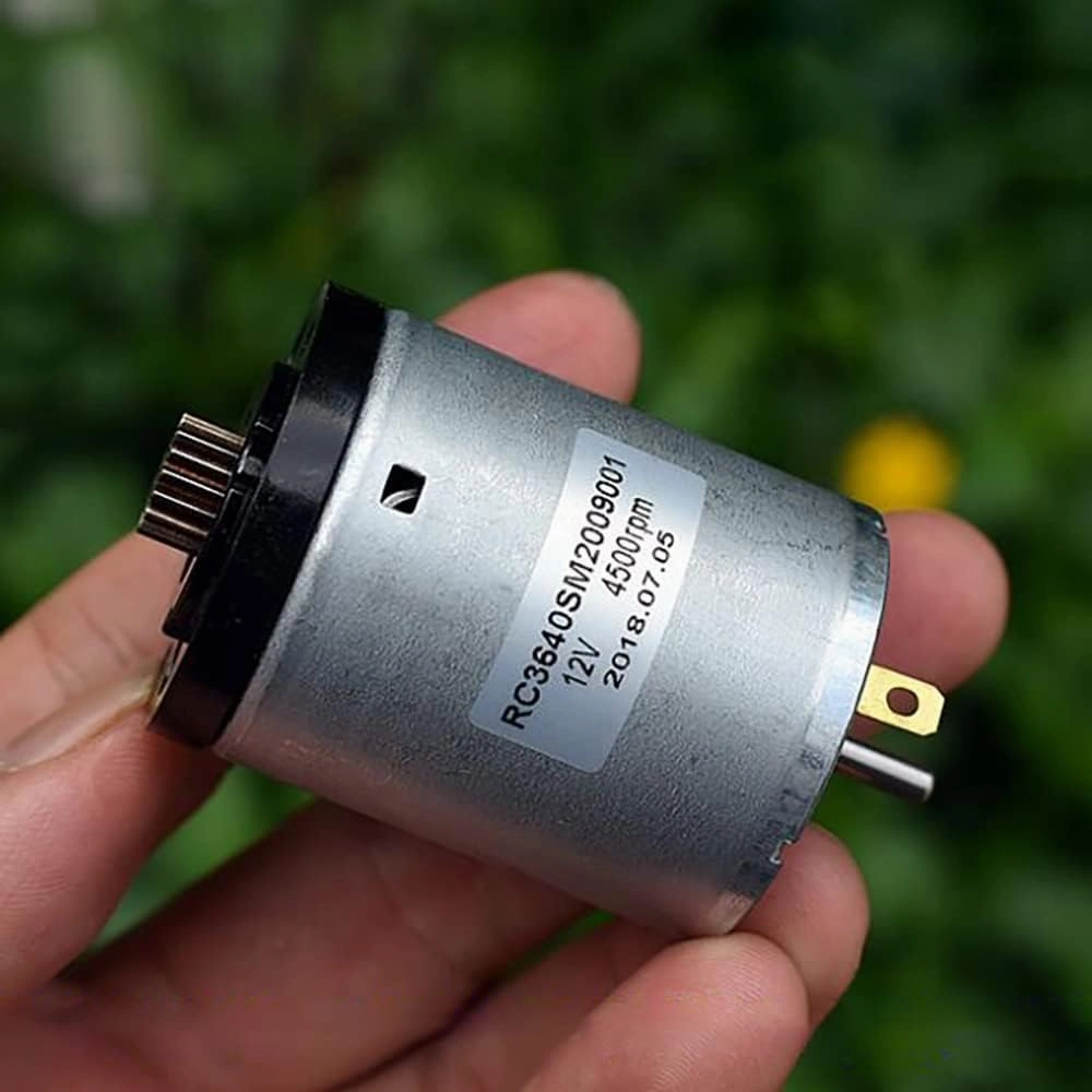 Micro Mini 3640ic Geared Motor 4500RPM DC 12V High Torque High Speed Toy Boat Car Tool Model - (Speed(RPM): B Type)