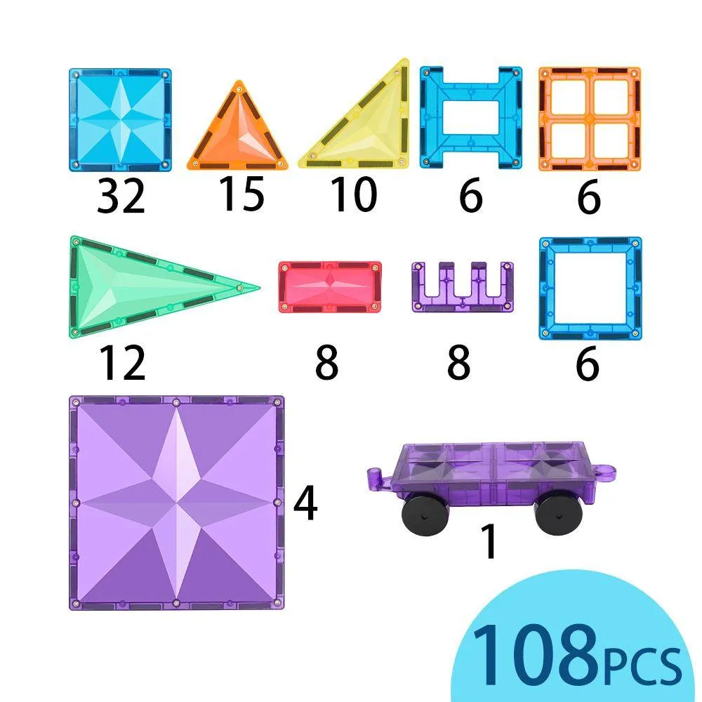 MNTL Magnetic Tile 108 Pcs