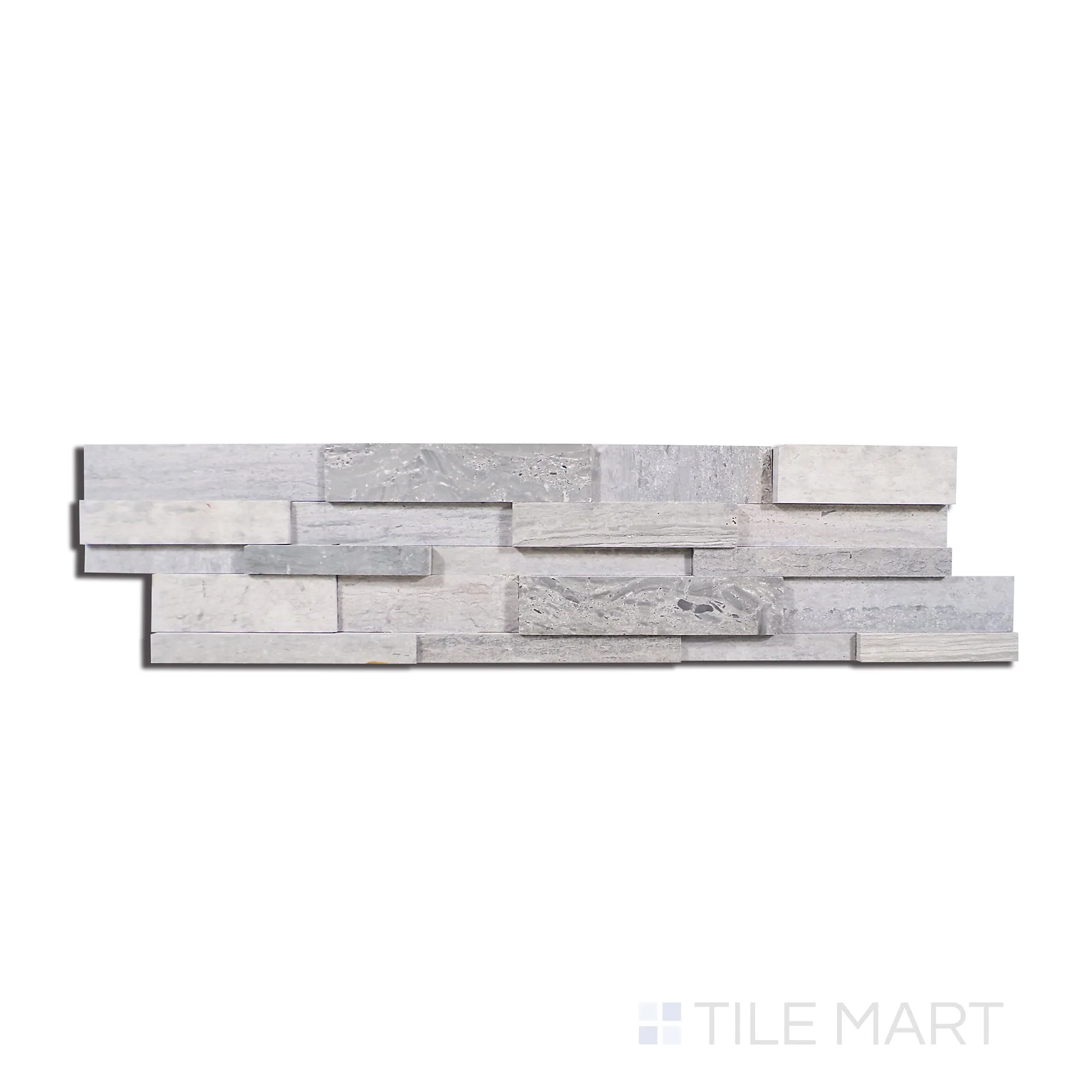 Modern Ledgestone Wooden Blue 6X24 Porcelain