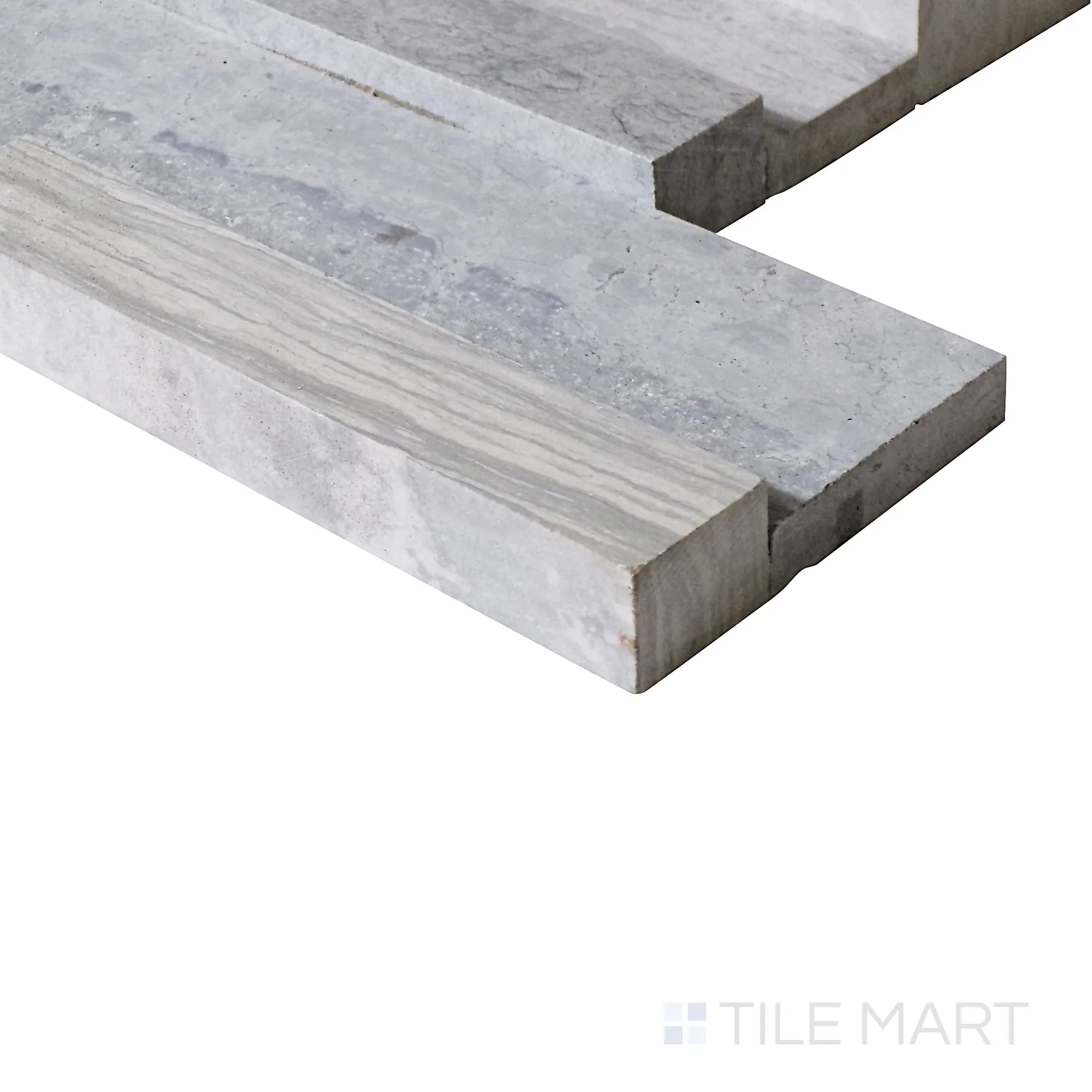 Modern Ledgestone Wooden Blue 6X24 Porcelain